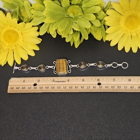 Tiger Eye / Smoky Quartz Bracelet - Alleviate anxiety, courage and confidence - Picture 4 of 4